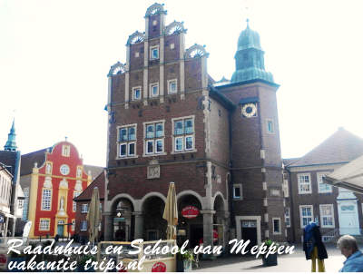 Raadhuis en Gymnasium van Meppen